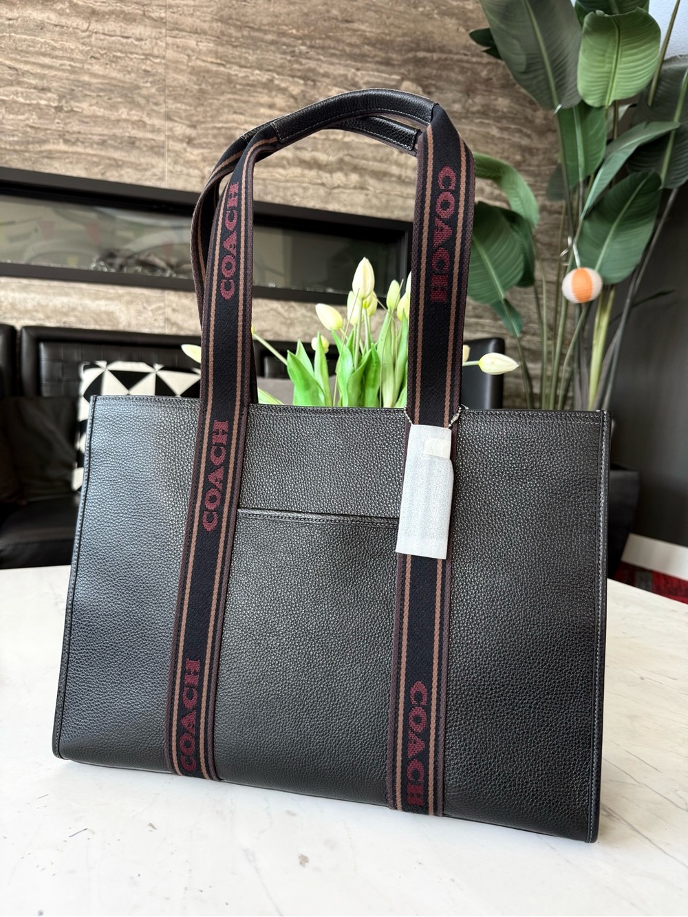 New COACH Large Smith Tote Bag Pebble Leather - Picture 15 of 16